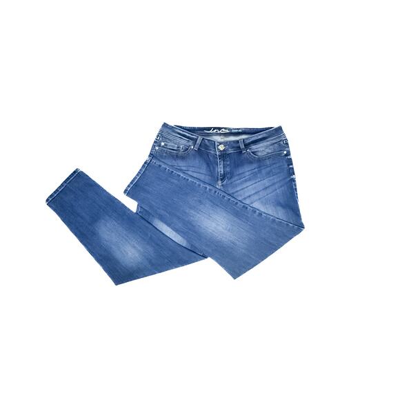 INC Curvy Fit Plus Size Dark Wash Skinny Jeans - 16 - Picture 3 of 8